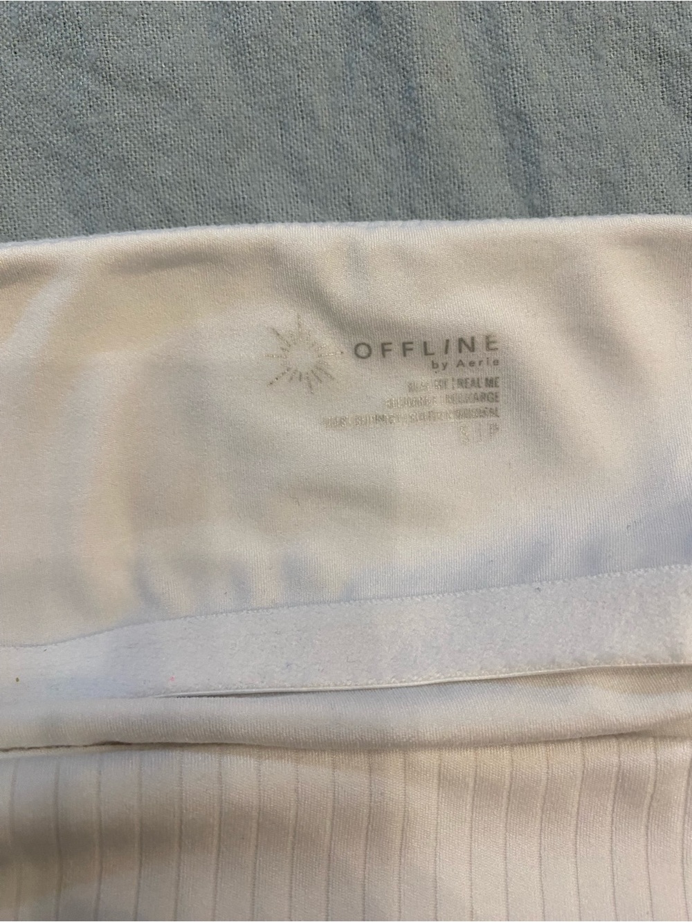 Aerie by Offline Bralette White Ribbed Small - Picture 3 of 8